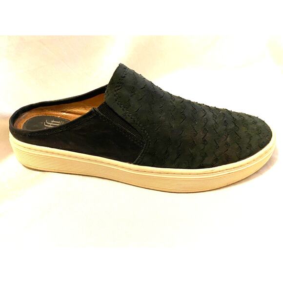 Sofft Womens Size 8.5 Somer Black Suede Leather Slide Slip On Clogs Shoes - Picture 1 of 5